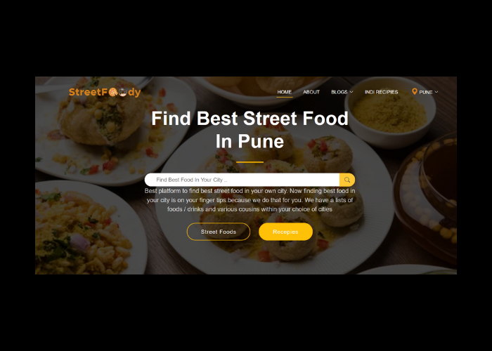 Street Food Stalls exploration customized website development